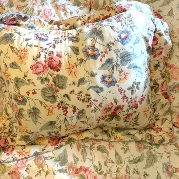 Vintage Laura Ashley Standard Pillow Shams – Set of Two Pair Cottagecore Shabby - Picture 1 of 9